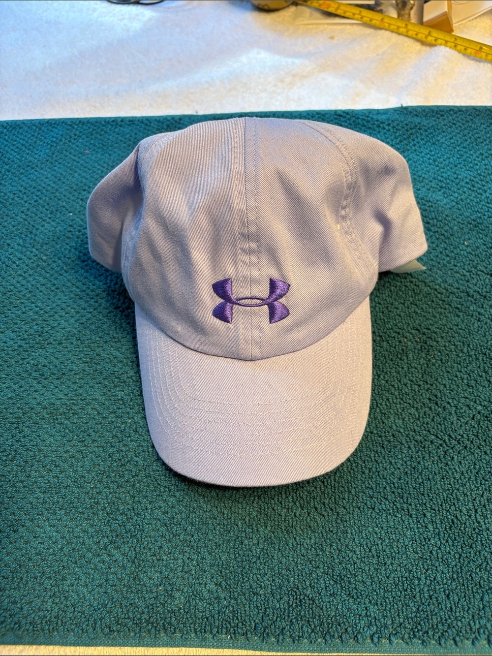 Under Armour Youth 100% Cotton Purple Ball Cap with Embroidered Logo